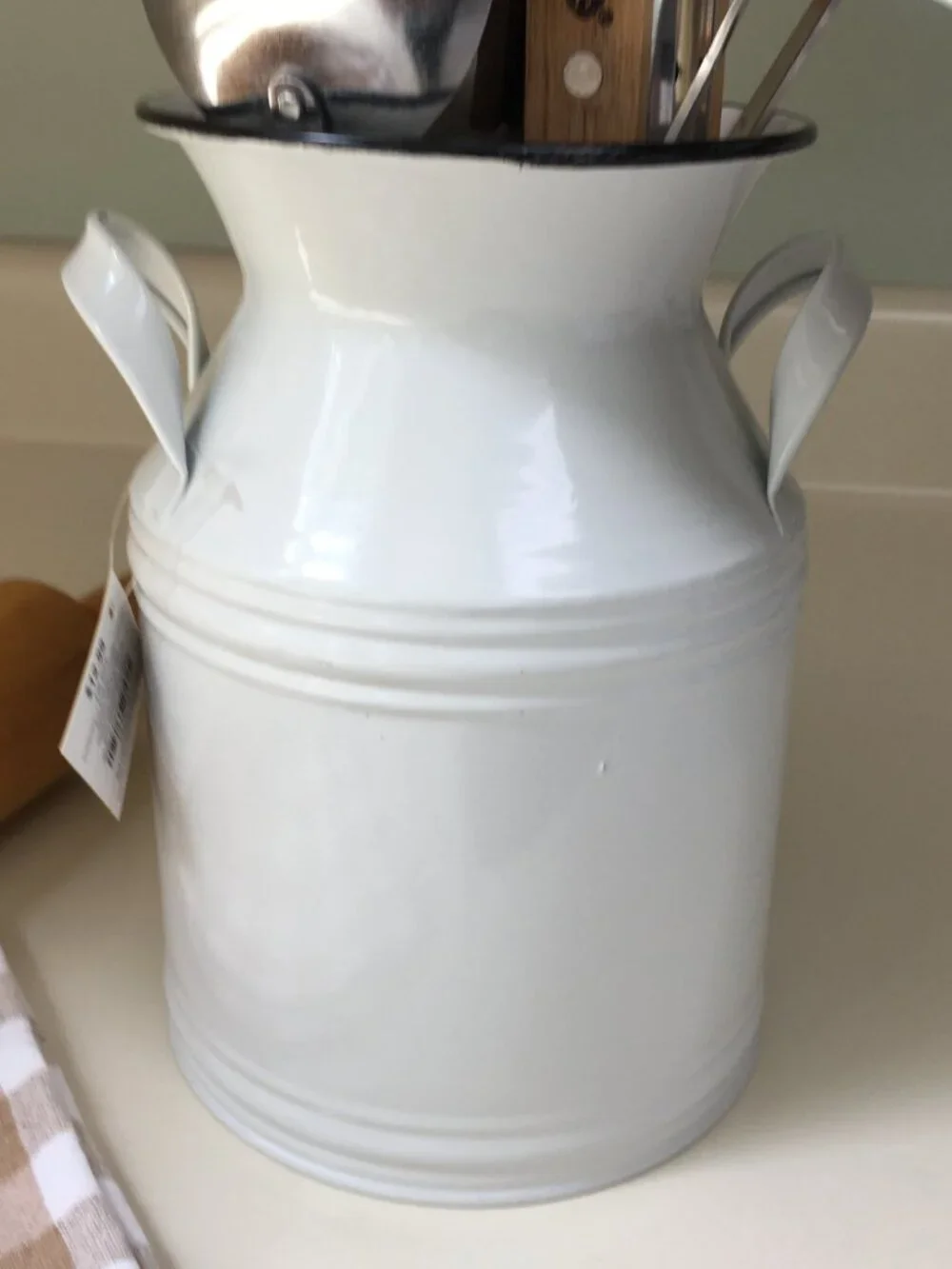 Fall Decor Milk Can Utensil Container Floral Container NWT